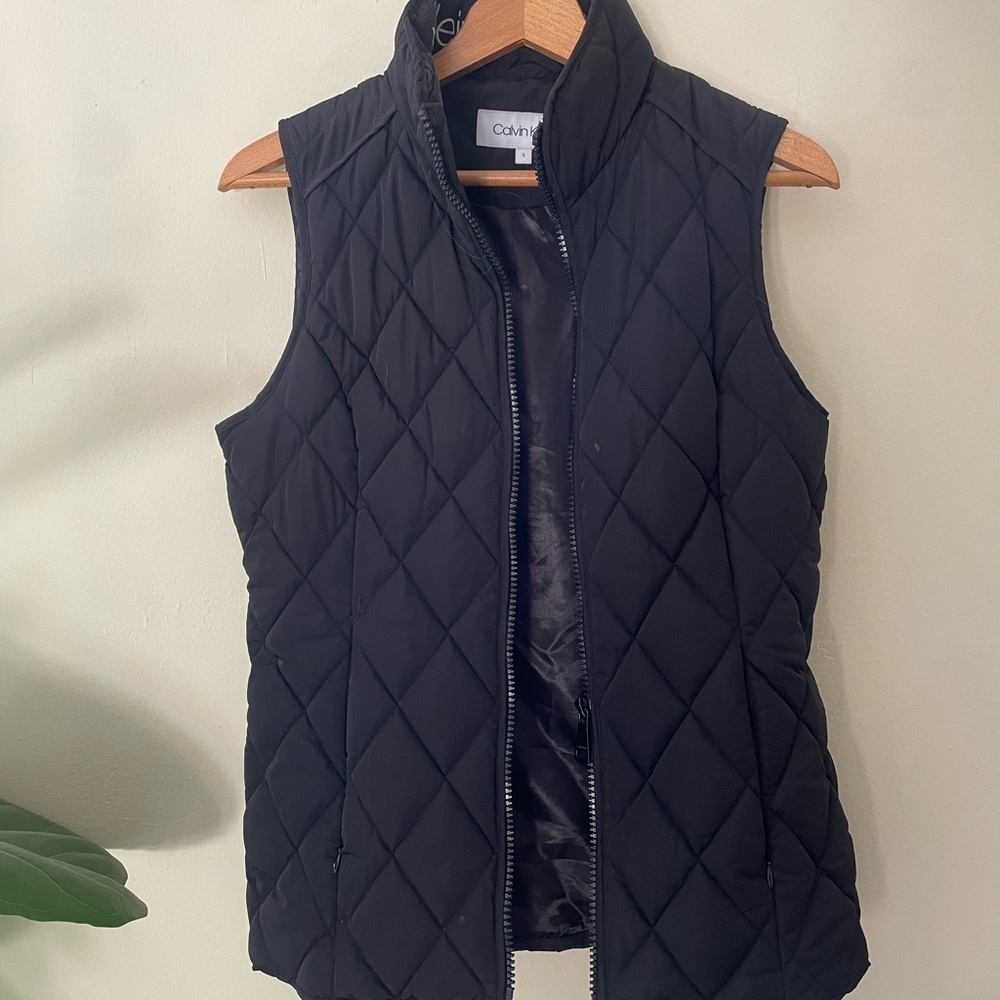 Calvin Klein Black Quilted Vest